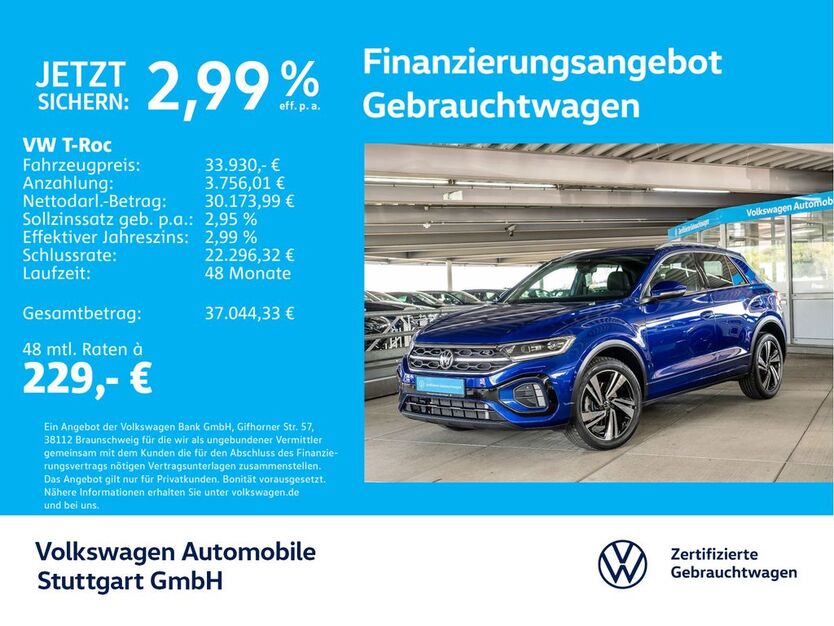 VW T-Roc 10.872 km 33.430 € Stuttgart-Wangen 70188