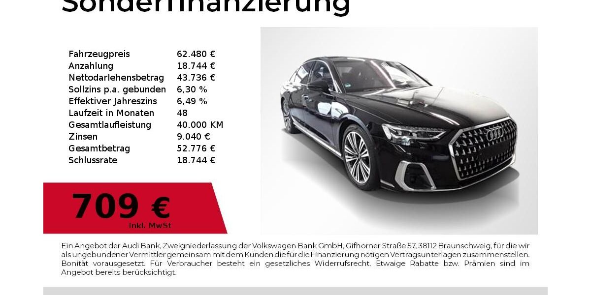 Audi A8 58.200 km 62.480 &euro; Nürnberg 90411