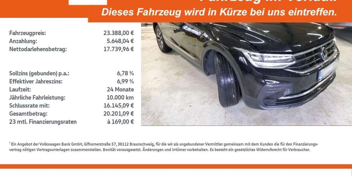 VW Tiguan 56.559 km 23.388 &euro; Rheine 48432