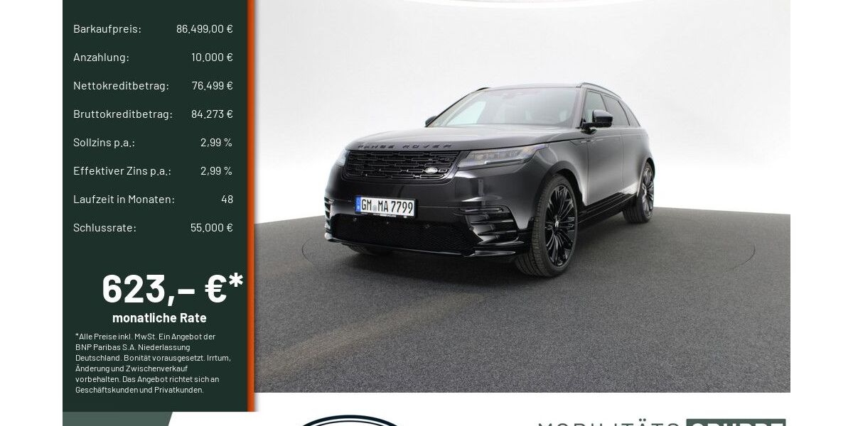 Land Rover Range Rover Velar 13.000 km 85.900 &euro; Engelskirchen 51766