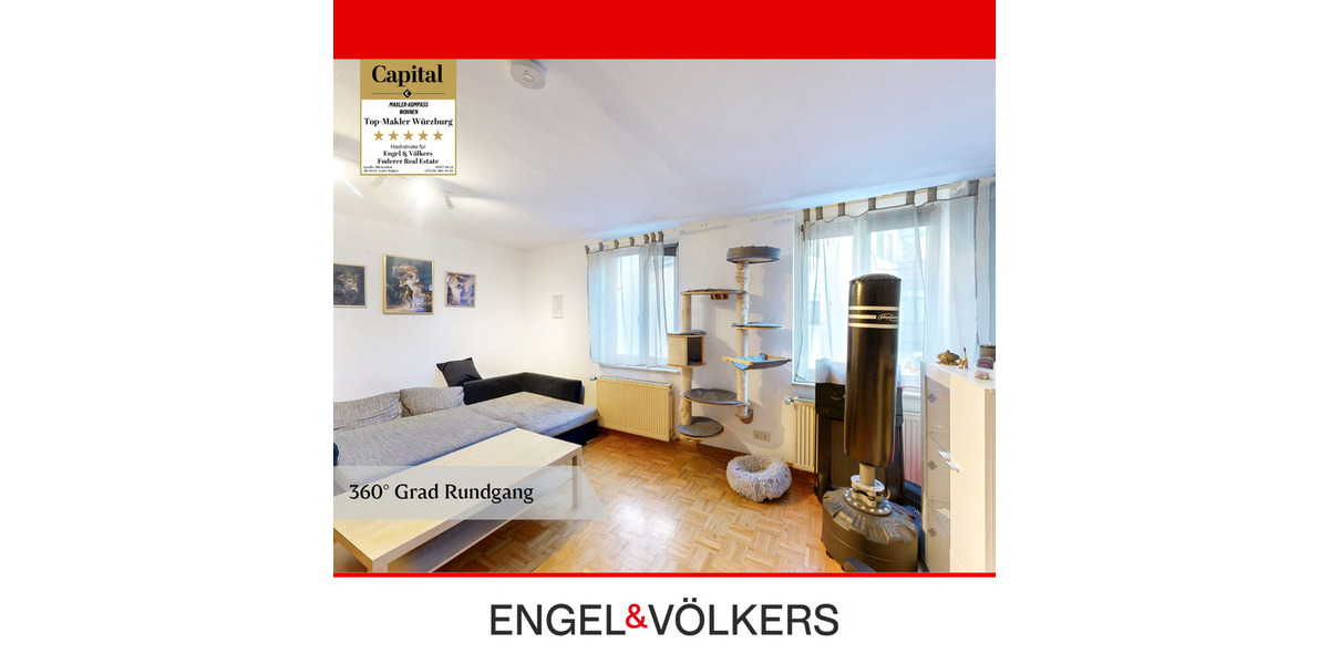 Etagenwohnung Würzburg Altstadt - 2 Zimmer, 48 m&sup2;, 175.000&euro; | Angebot:26434545