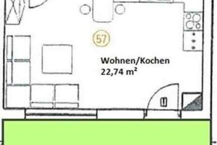 2-Raum-ETW mit Terrasse und eigenem Garten in der beliebten Südvorstadt 2 zimmer