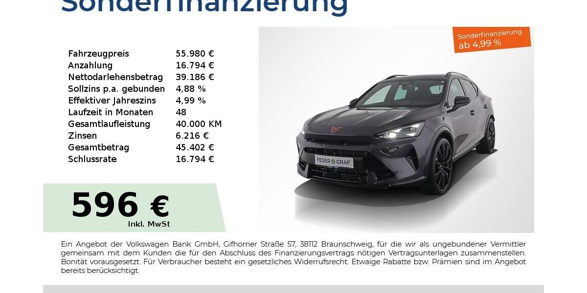 Cupra Formentor 9.990 km 55.980 &euro; Nürnberg 90441