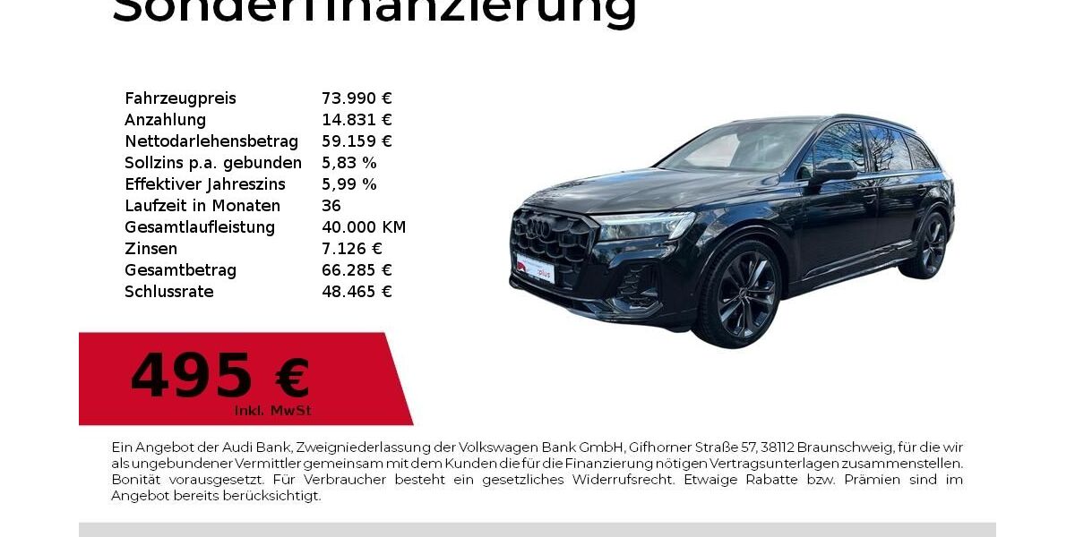 Audi Q7 25.349 km 73.990 &euro; Dessau-Roßlau 06844