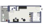 Mehrfamilienhaus, Wohnhaus Saarbrücken Kieselhumes - 1 Zimmer, 24 m&sup2;, 723&euro; | Angebot:26217732