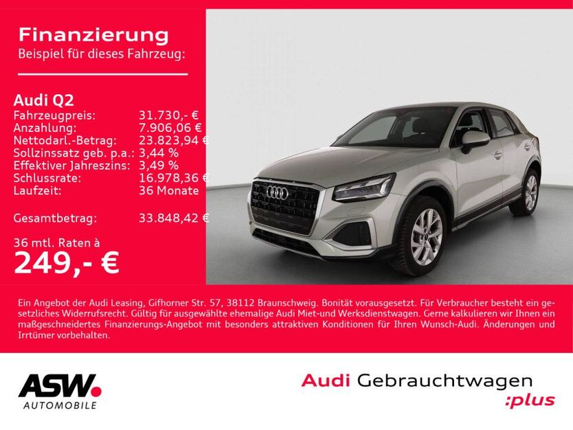 Audi Q2 19.900 km 31.730 € Heilbronn 74074