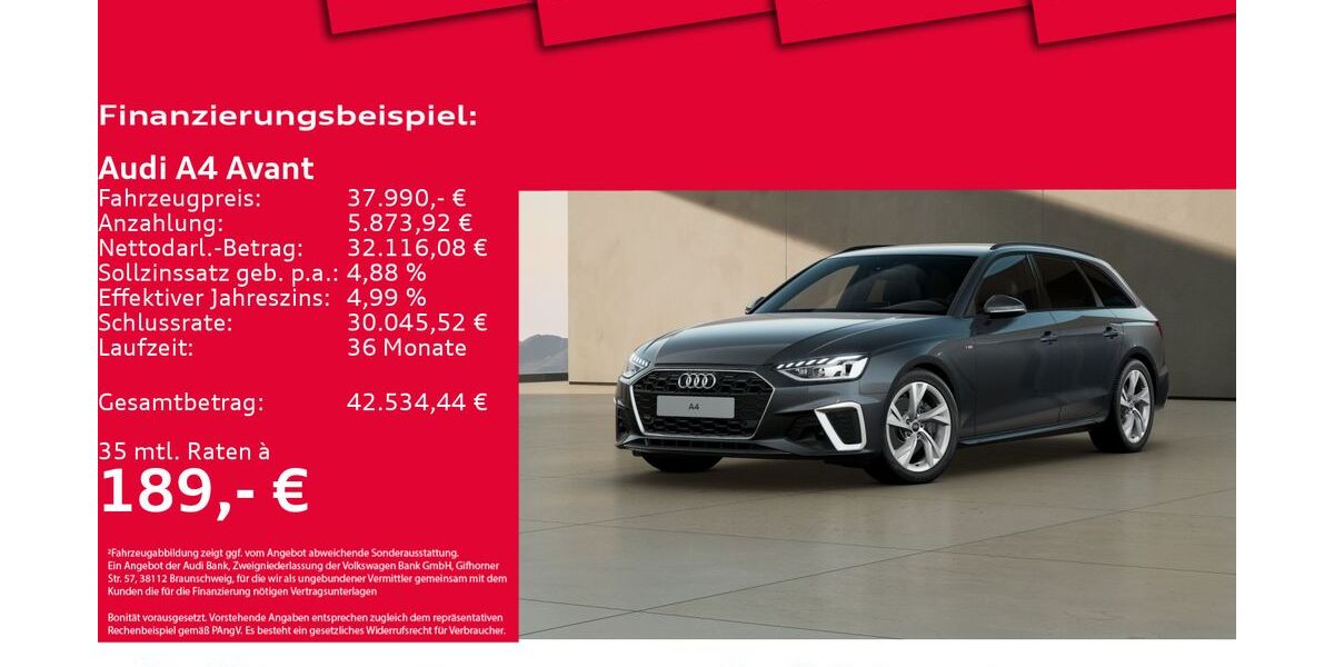 Audi A4 9.942 km 37.990 &euro; Hannover 30179