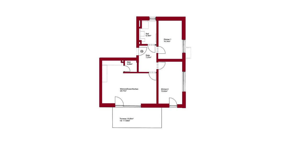 Etagenwohnung Hallbergmoos Goldach - 3 Zimmer, 83 m&sup2;, 1.590&euro; | Angebot:26641247