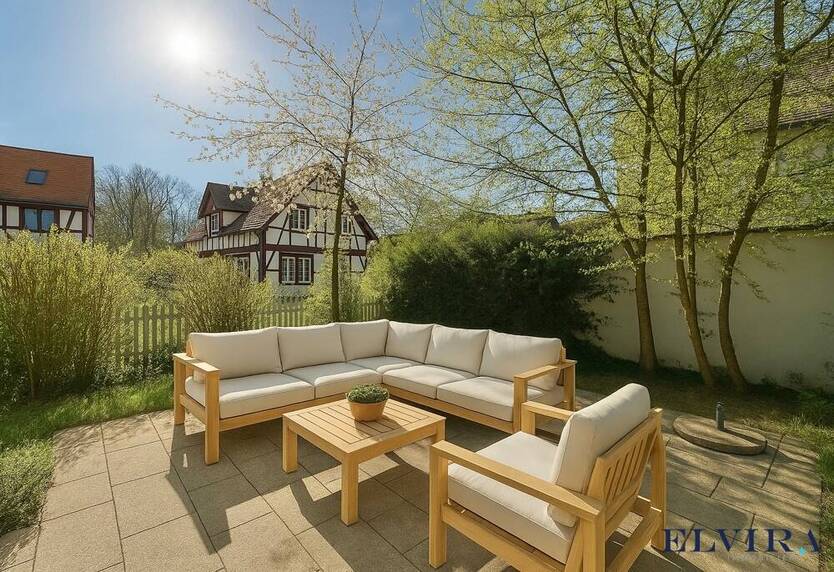 ELVIRA - Charmante 2-Zimmer-GartenWohnung mit großzügiger Sonnenterrasse in Toplage Harlaching