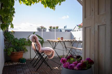 Möblierte Wohnung im Beethovenviertel, 3 Dachterrassen, auf Zeit