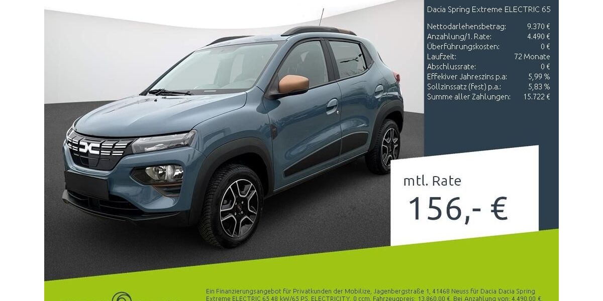 Dacia Spring 18.403 km 13.380 &euro; Stuhr 28816