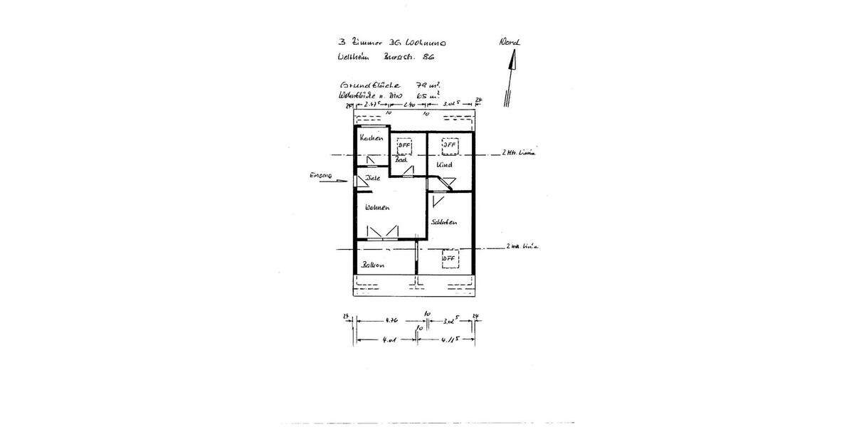 Dachgeschoßwohnung Welzheim - 3 Zimmer, 65 m&sup2;, 219.500&euro; | Angebot:26889120