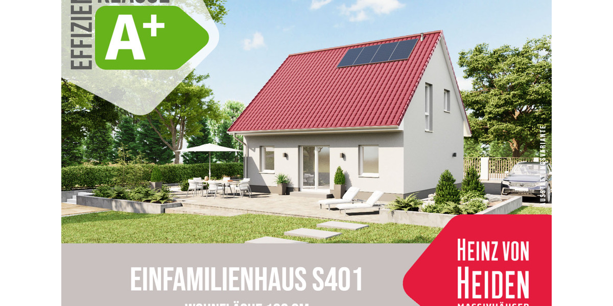 Einfamilienhaus S401 - Neubau Bad Salzungen - Heinz von Heiden-Haus mit 102qm - inkl. PV-Anlage 4 zimmer