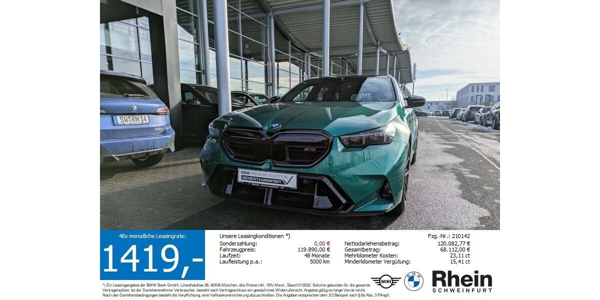 BMW M5 5.699 km 117.750 &euro; Schweinfurt 97424