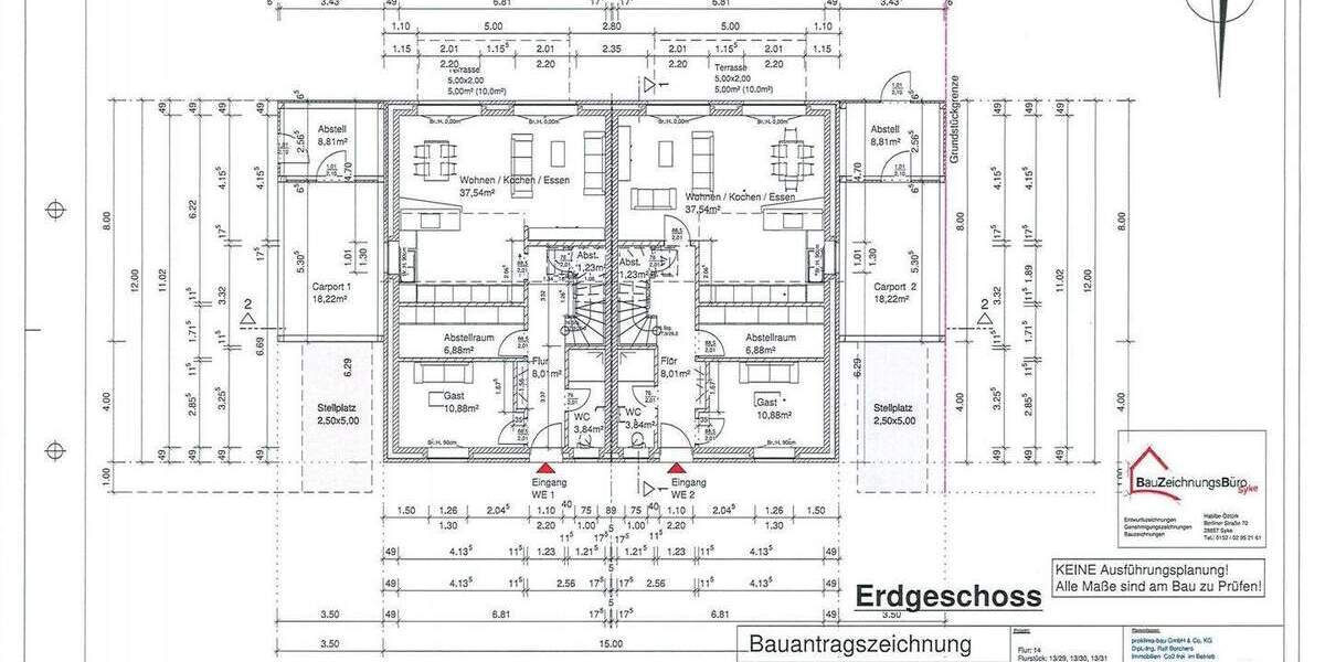 Doppelhaushälfte Stuhr Groß Mackenstedt - 5 Zimmer, 125 m&sup2;, 495.000&euro; | Angebot:25685382
