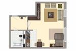 Erdgeschoßwohnung Eberswalde Brandenburgisches Viertel - 1 Zimmer, 35 m&sup2;, 385&euro; | Angebot:26391481