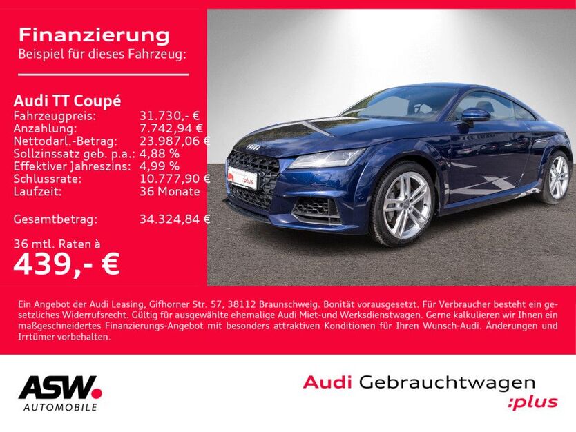 Audi TT 88.990 km 31.730 € Heilbronn 74074