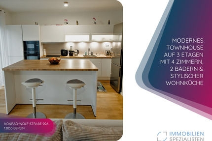 MODERNES TOWNHOUSE AUF 3 ETAGEN MIT 4 ZimmerN, 2 BÄDERN & STYLISCHER WOHNKÜCHE