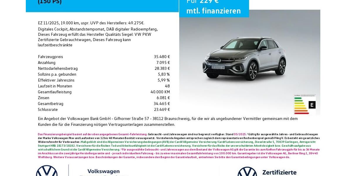 VW T-Roc 19.000 km 35.480 &euro; Bamberg 96052
