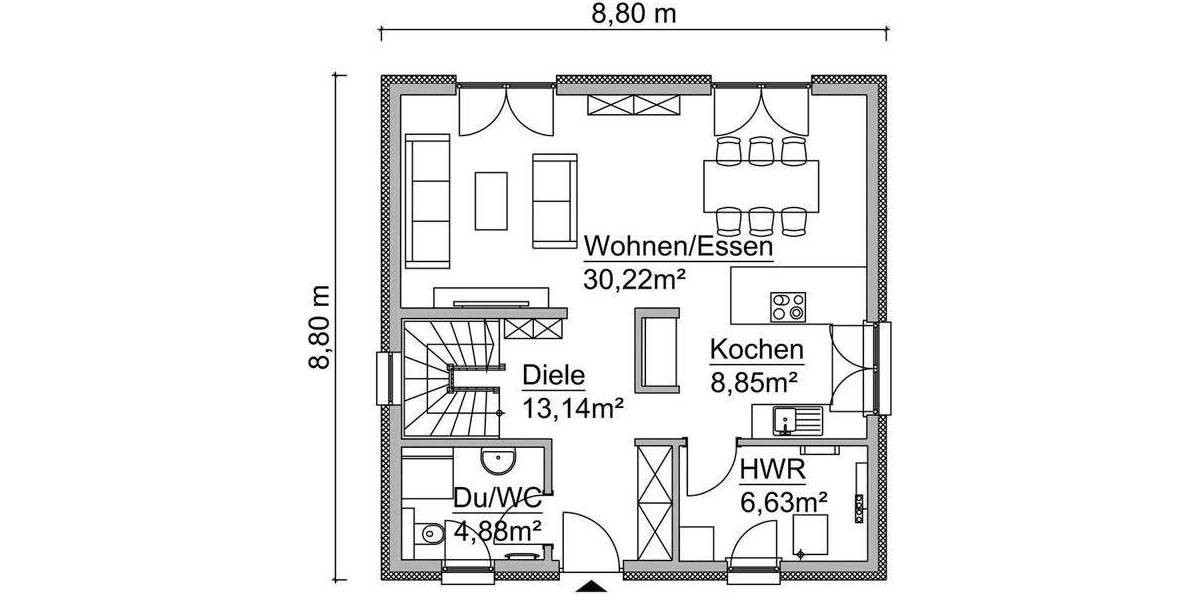 Einfamilienhaus Bad Schmiedeberg - 4 Zimmer, 122 m&sup2;, 298.500&euro; | Angebot:25776887