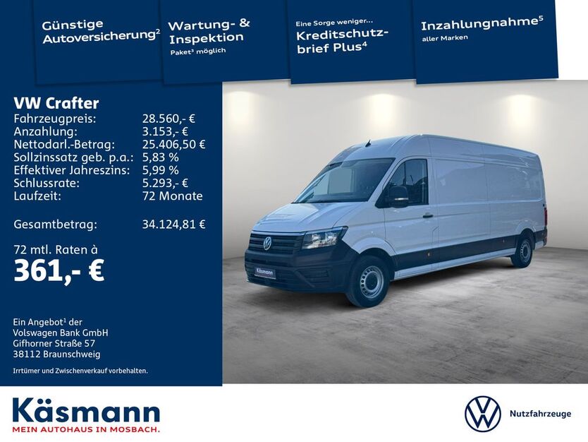 VW Crafter 40.748 km 28.560 € Mosbach 74821