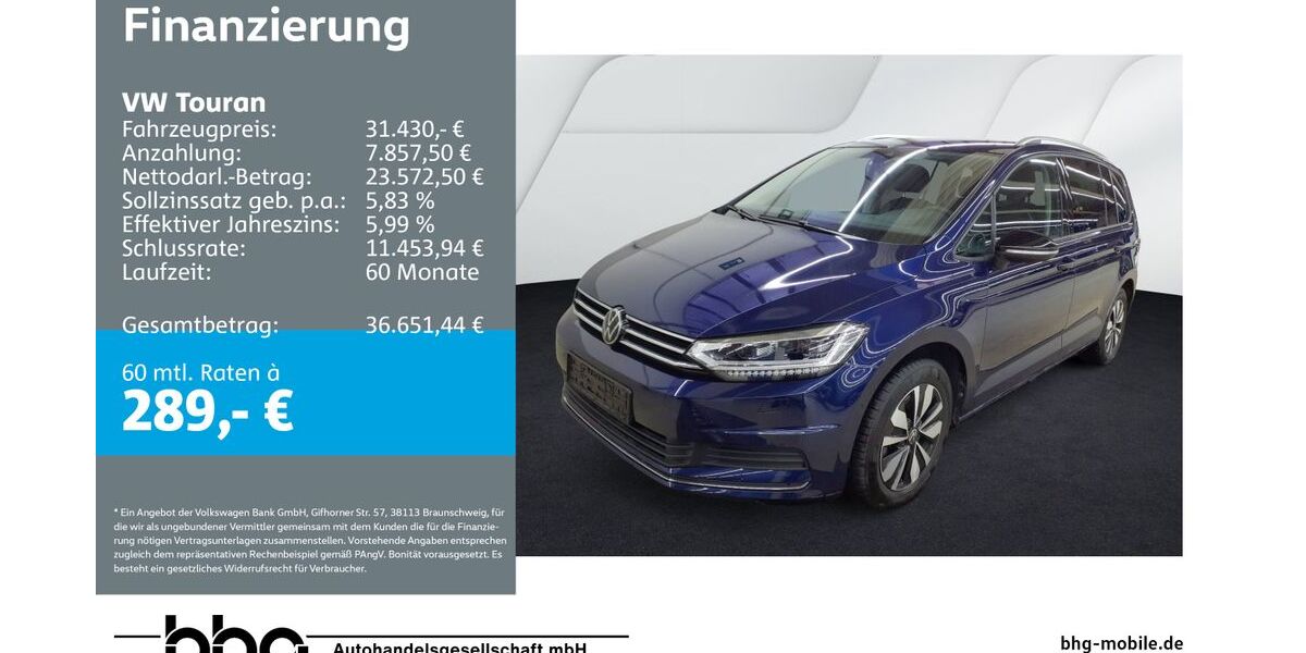 VW Touran 27.583 km 31.430 &euro; Kehl 77694