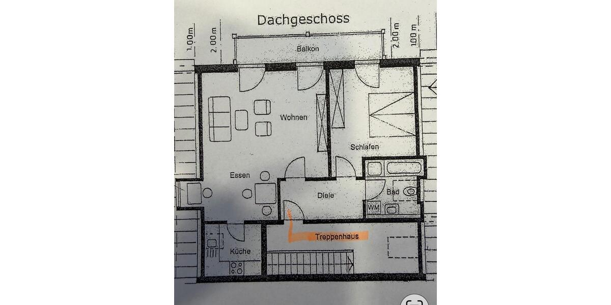 Dachgeschoßwohnung Buchloe - 2.5 Zimmer, 65 m&sup2;, 218.000&euro; | Angebot:25266614