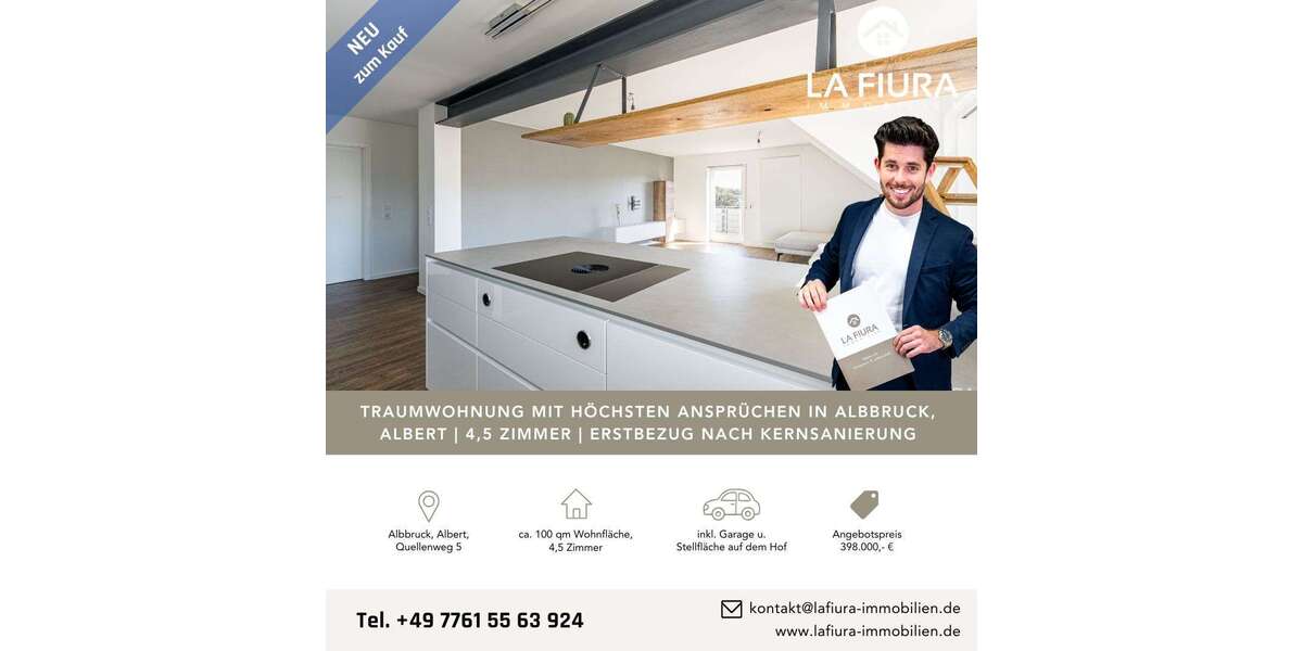Etagenwohnung Albbruck - 4.5 Zimmer, 100 m&sup2;, 399.000&euro; | Angebot:26216237