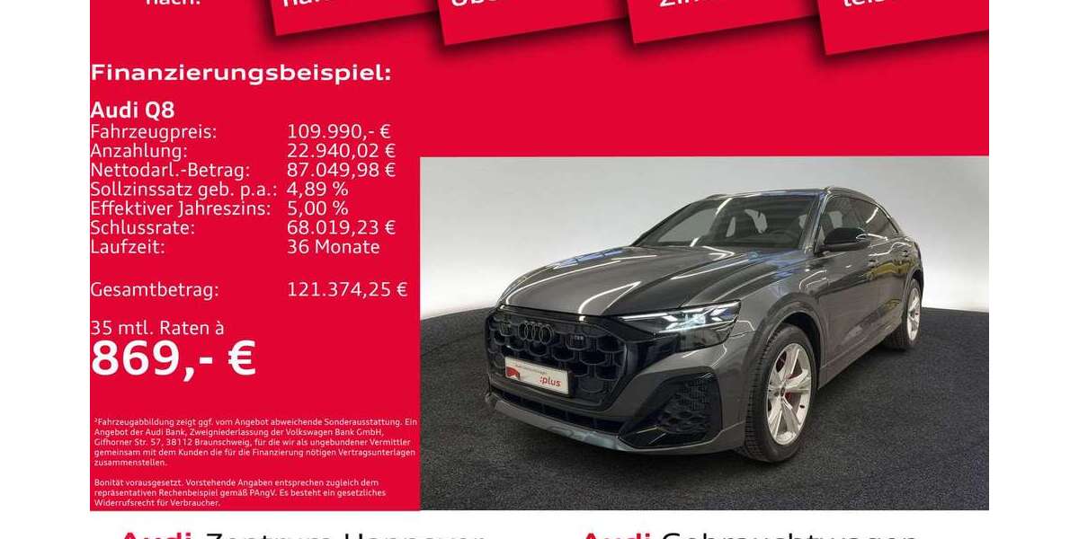 Audi Q8 9.999 km 109.990 &euro; Hannover 30179