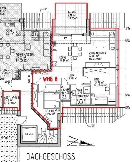 Energieeffiziente 3-Zimmer-Dachgeschoßwohnung mit Balkon