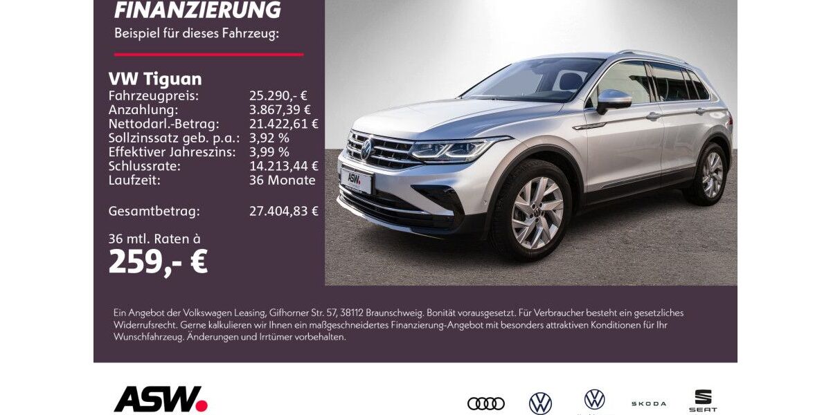 VW Tiguan 95.600 km 25.290 &euro; Weinsberg 74189
