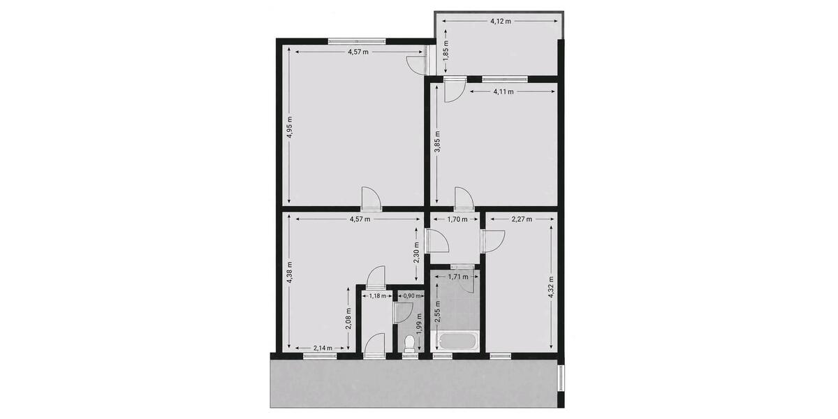 Etagenwohnung Ingolstadt Münchener Straße - 3 Zimmer, 79 m&sup2;, 265.000&euro; | Angebot:27132382