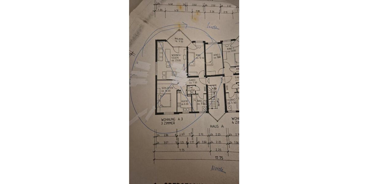 Etagenwohnung Bodelshausen - 3 Zimmer, 73 m&sup2;, 275.000&euro; | Angebot:27003089