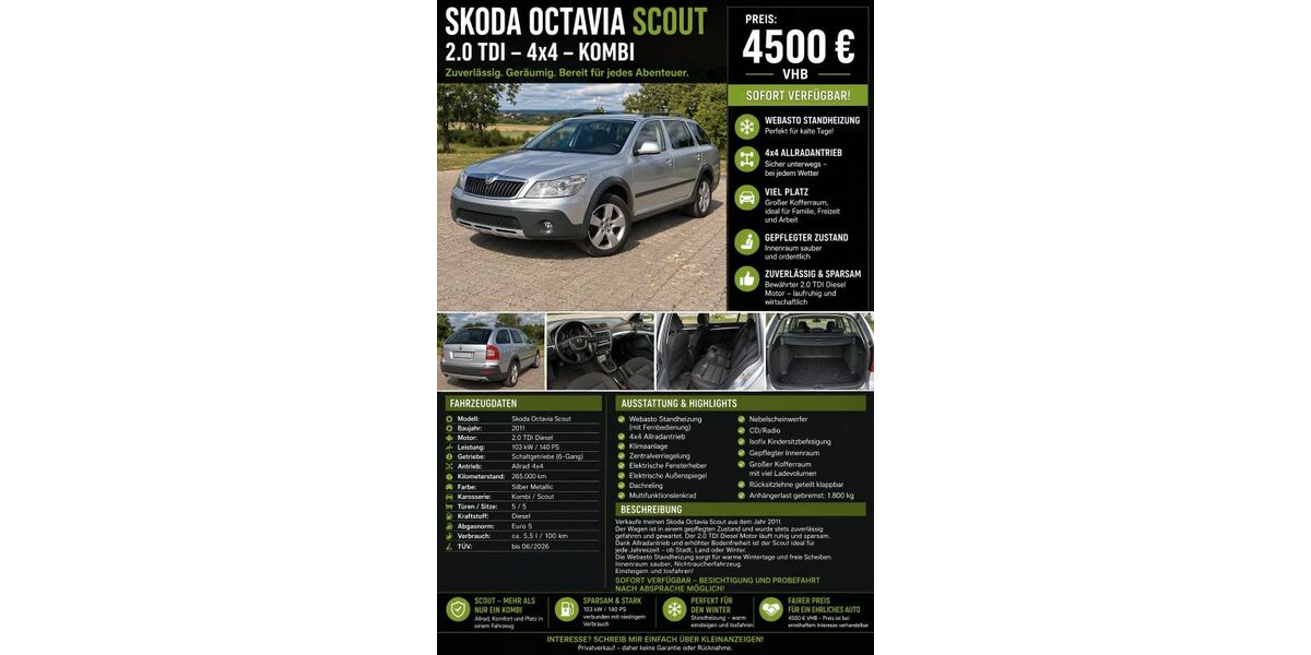 Skoda Octavia 265.000 km 4.700 &euro; Kummerow 17139