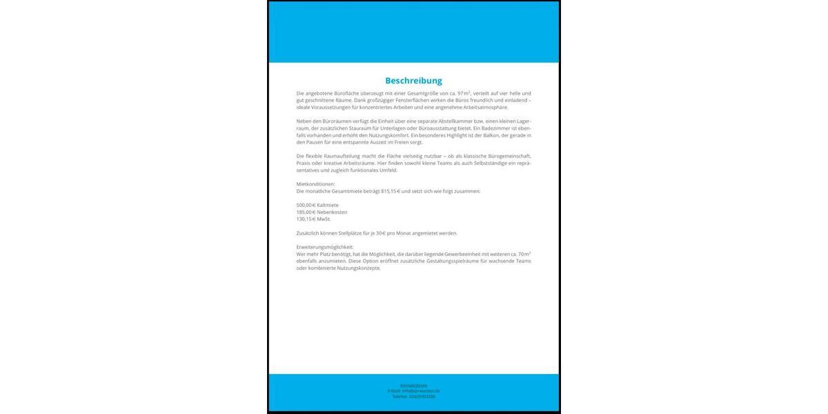 Gewerbeobjekt Wurzen - 815&euro; | Angebot:24750789