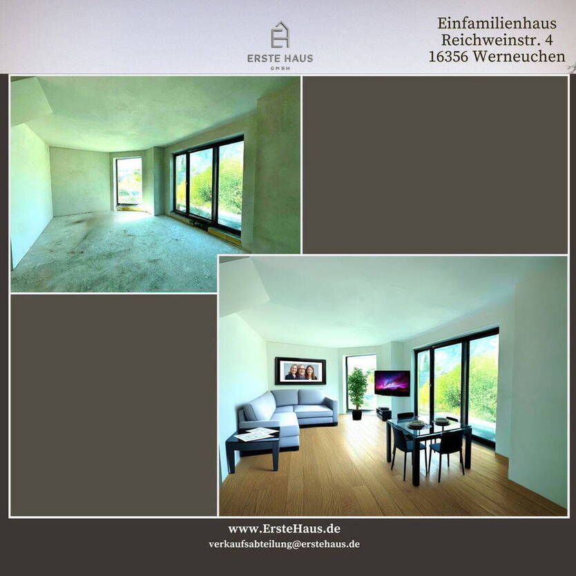 Neubau-Einfamilienhaus, 123 m², 4 SchlafZimmer, 2 Bäder, Terrasse, A+, provisionsfrei