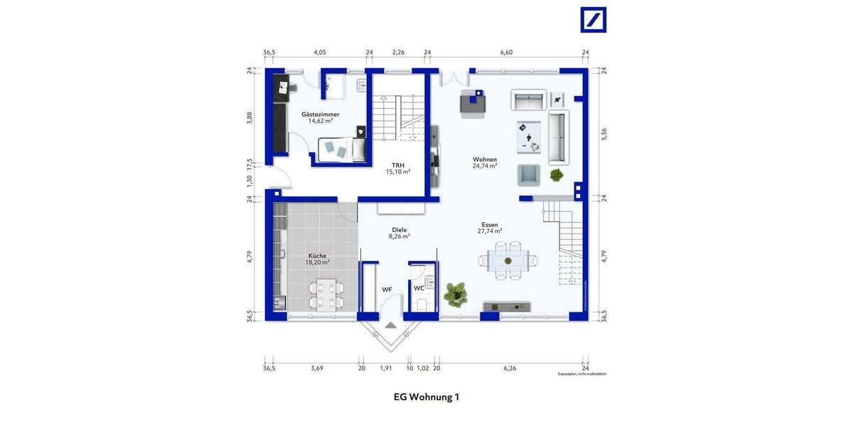Mehrfamilienhaus, Wohnhaus Düsseldorf Kaiserswerth - 1 Zimmer, 453 m&sup2;, 2.600.000&euro; | Angebot:25339848