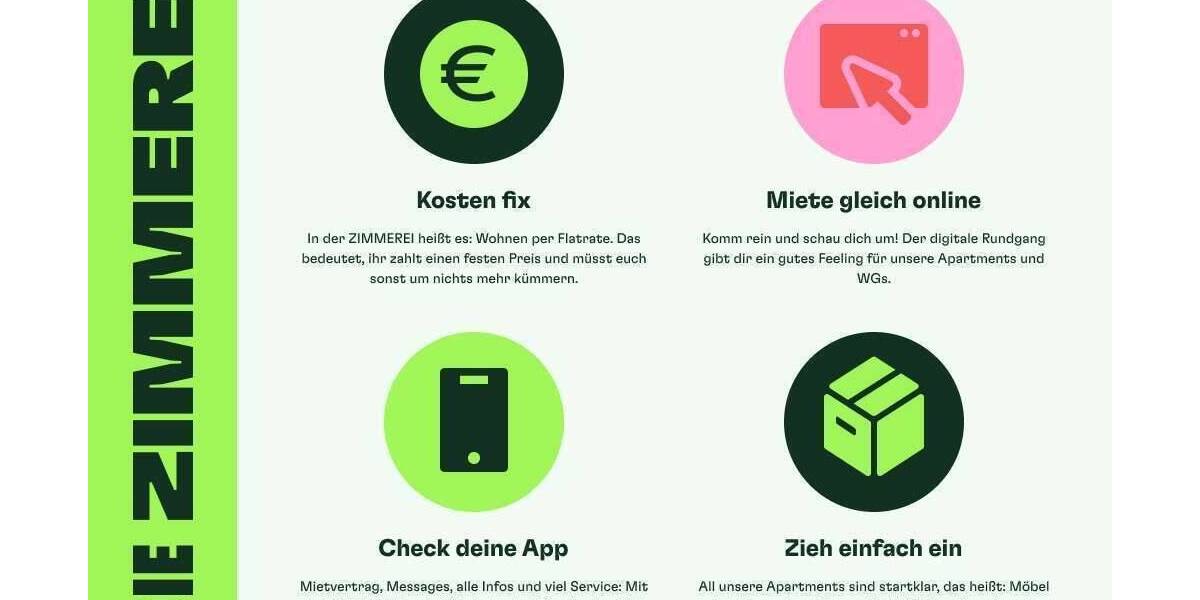 Etagenwohnung Köln Deutz - 1 Zimmer, 25 m&sup2;, 756&euro; | Angebot:23887584