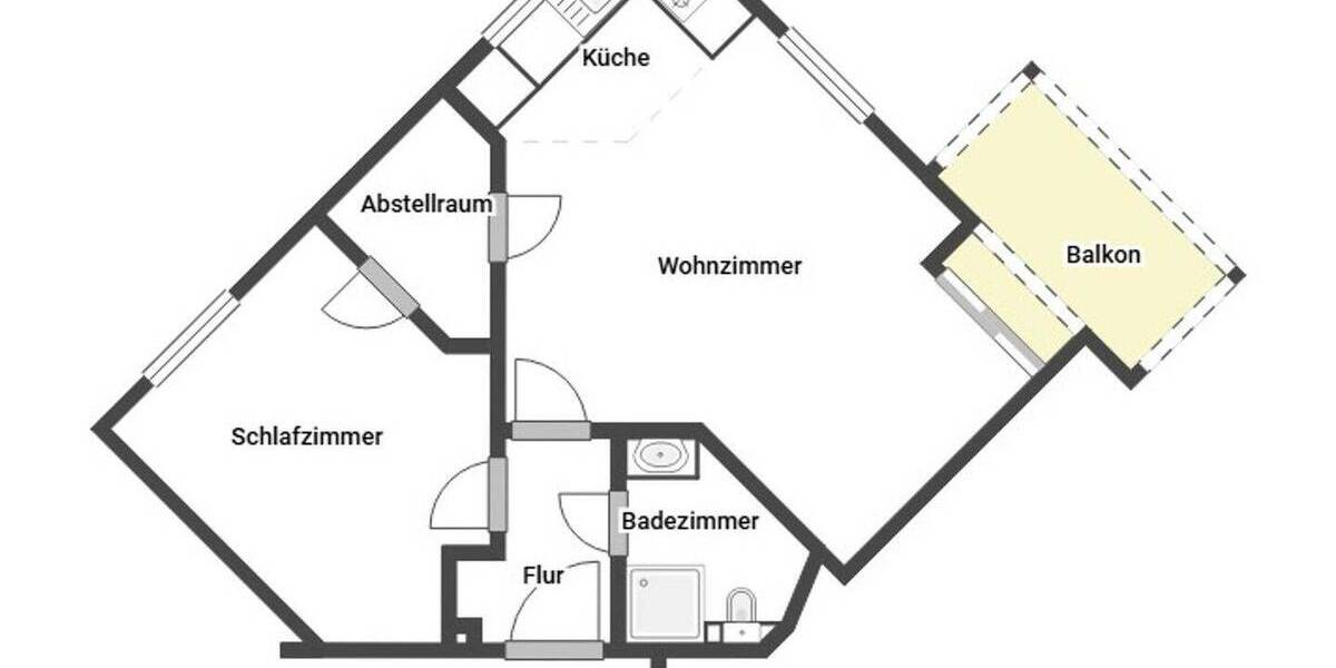 Etagenwohnung Sellin - 2 Zimmer, 50 m&sup2;, 199.000&euro; | Angebot:26319296