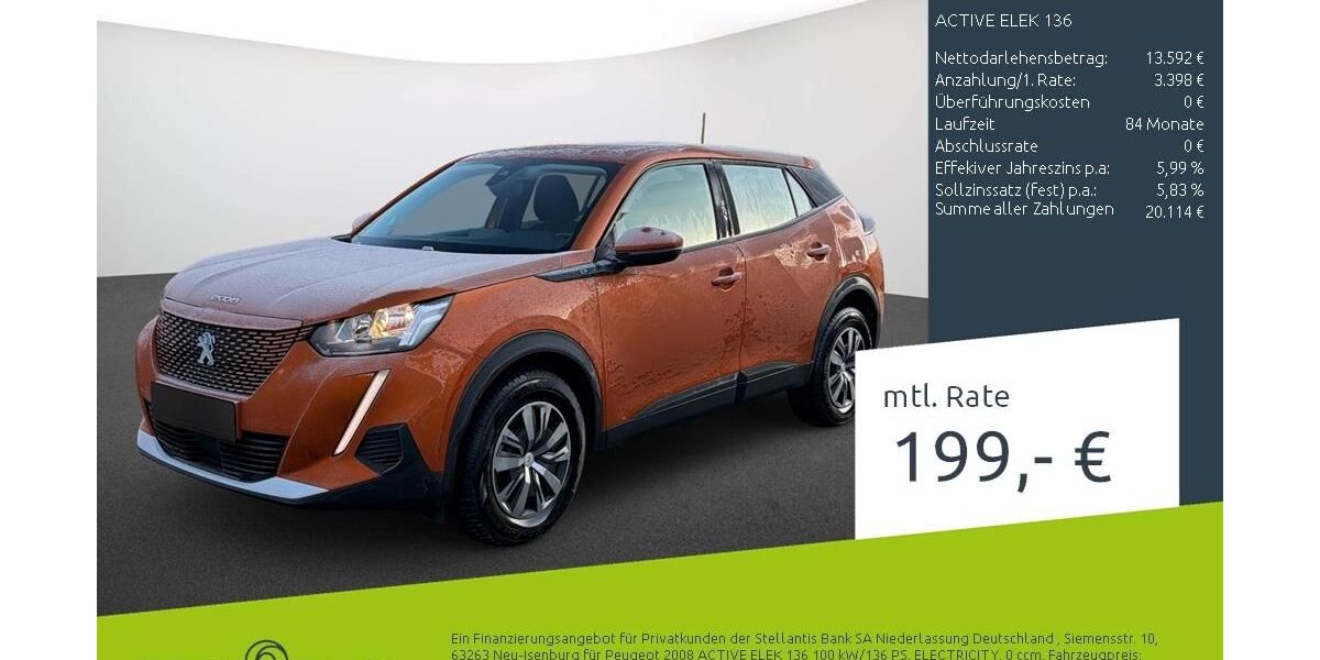Peugeot e-2008 39.628 km 15.979 &euro; Ahaus 48683