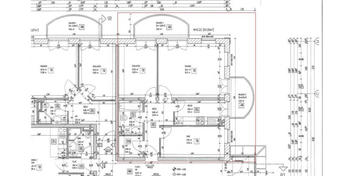 Etagenwohnung Boltenhagen Redewisch - 3 Zimmer, 64 m&sup2;, 329.000&euro; | Angebot:26318162