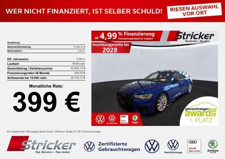 Audi A6 39.345 km 37.889 &euro; Detmold 32760