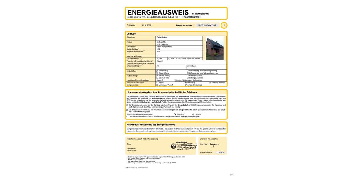 Etagenwohnung Oldenburg Alexandersfeld - 3 Zimmer, 76 m&sup2;, 235.000&euro; | Angebot:26987194