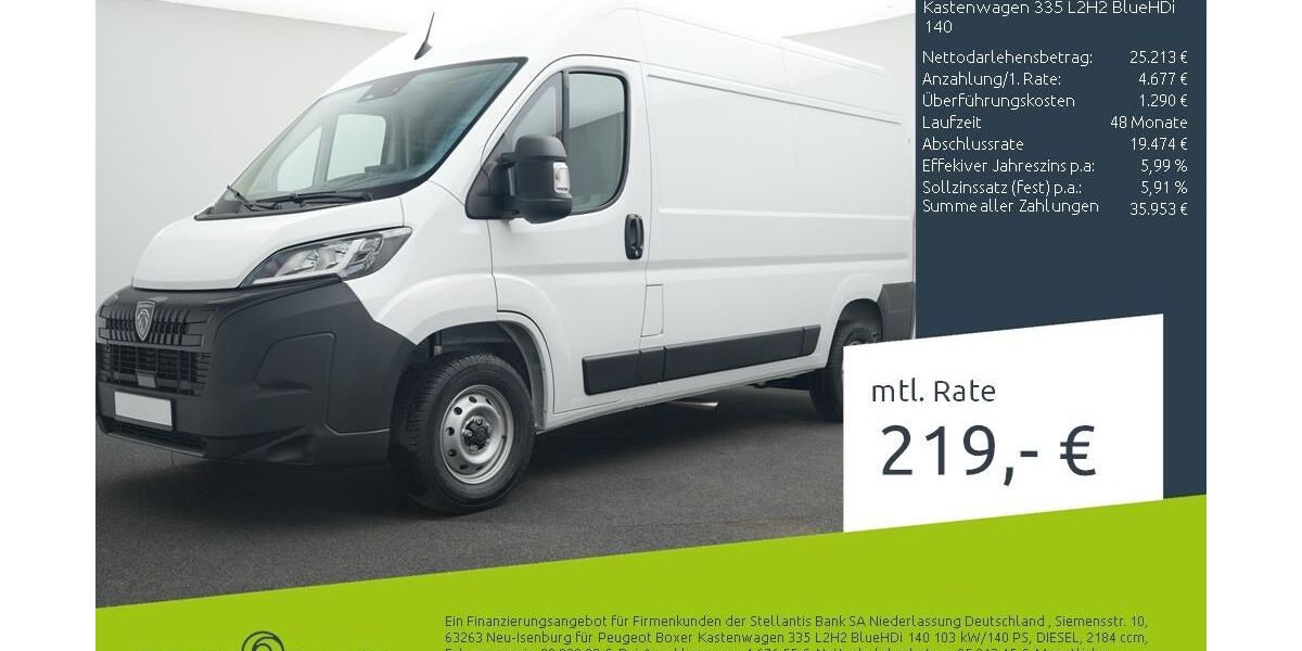 Peugeot Boxer 1.500 km 29.370 &euro; Borken 46325