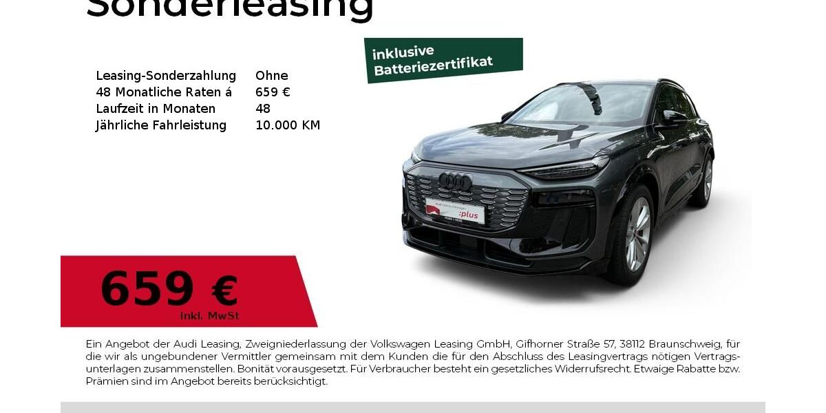 Audi Q6 e-tron 11.478 km 65.940 &euro; Dessau-Roßlau 06844
