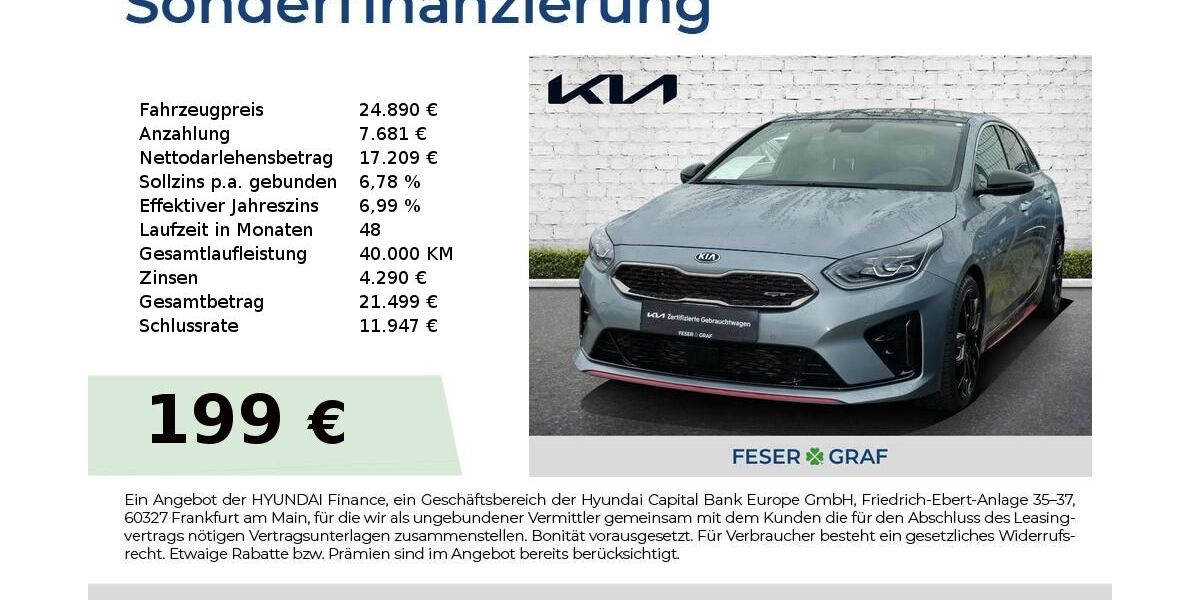 Kia pro ceed / ProCeed 39.257 km 24.890 &euro; Roth 91154