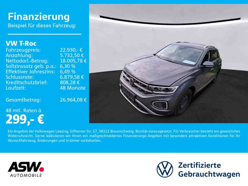 VW T-Roc 62.800 km 22.930 € Bad Rappenau 74906