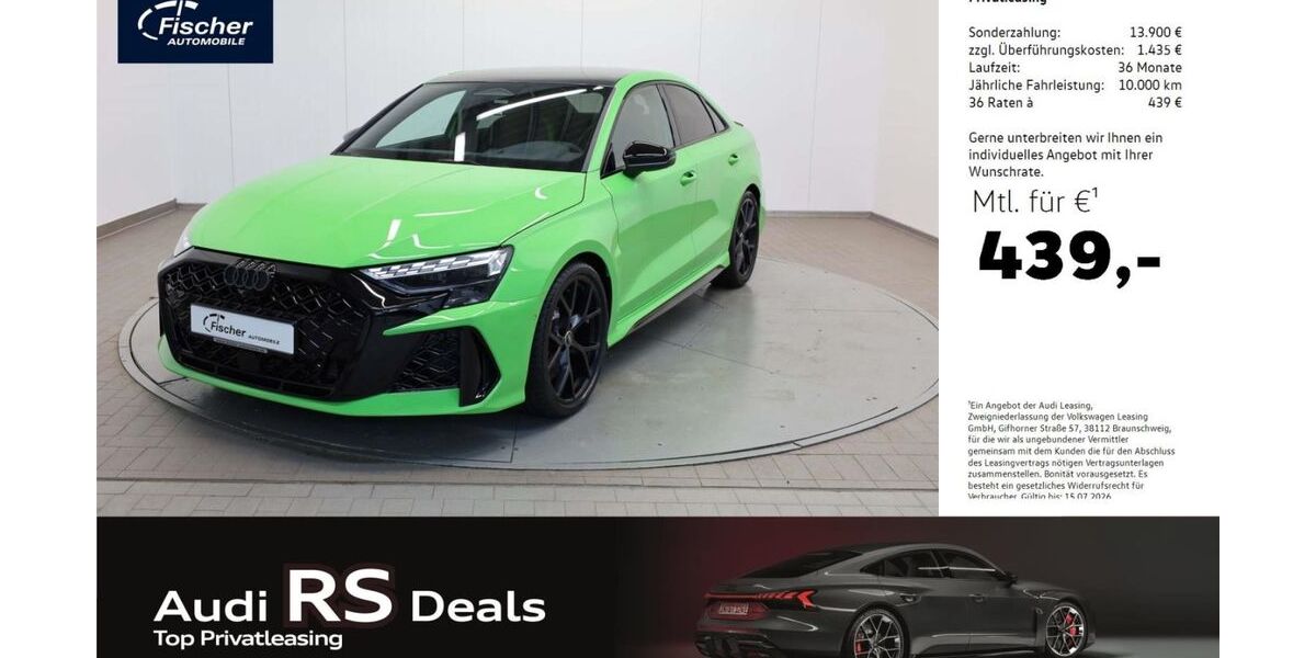 Audi RS3 3.000 km 73.880 &euro; Ursensollen 92289