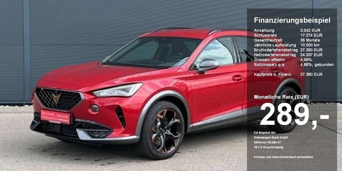 Cupra Formentor 32.355 km 27.380 &euro; Regensburg 93055