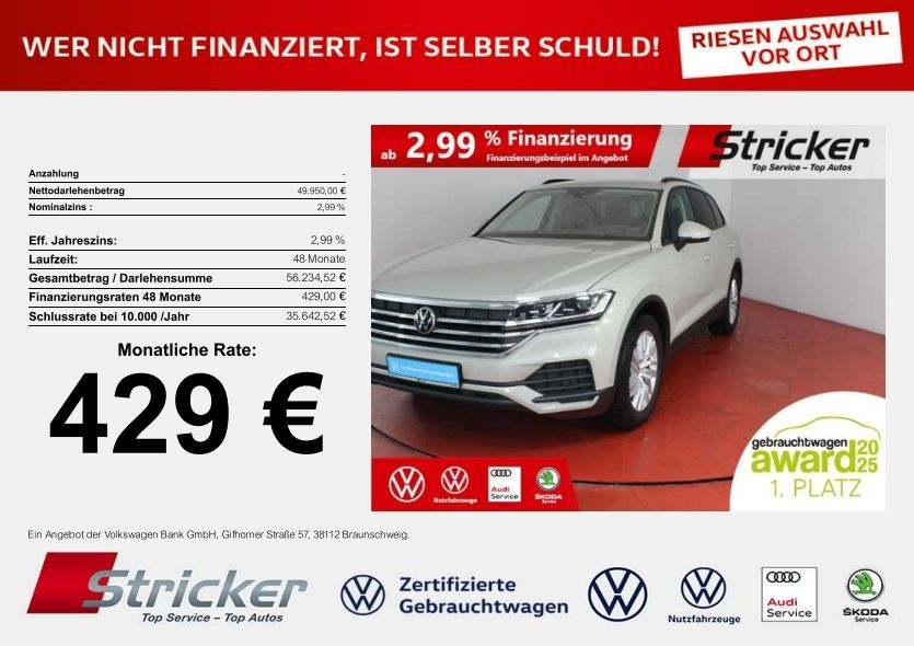 VW Touareg 21.981 km 49.949 &euro; Detmold 32760